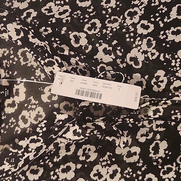 J.crew Mercantile Floral Black and White Dress Size S - Picture 6 of 6